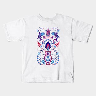 Iznik Tile Arts - Lapis Lazuli Kids T-Shirt